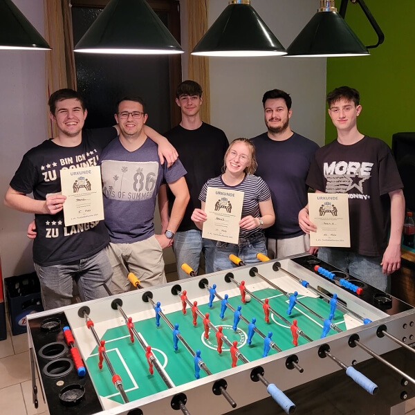 Victoria mit Freunden